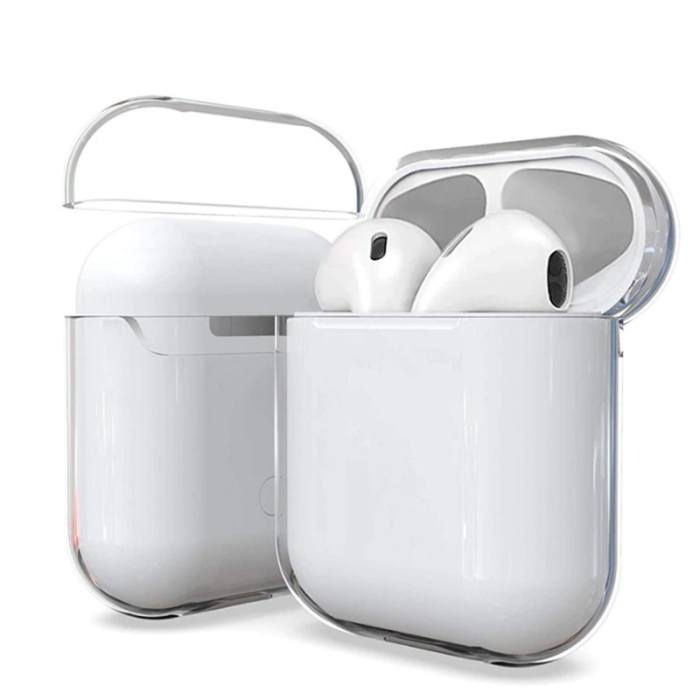 Apple Airpods Kılıf Şeffaf Sert Kristal Zore Airbag 14 Kılıf - 2