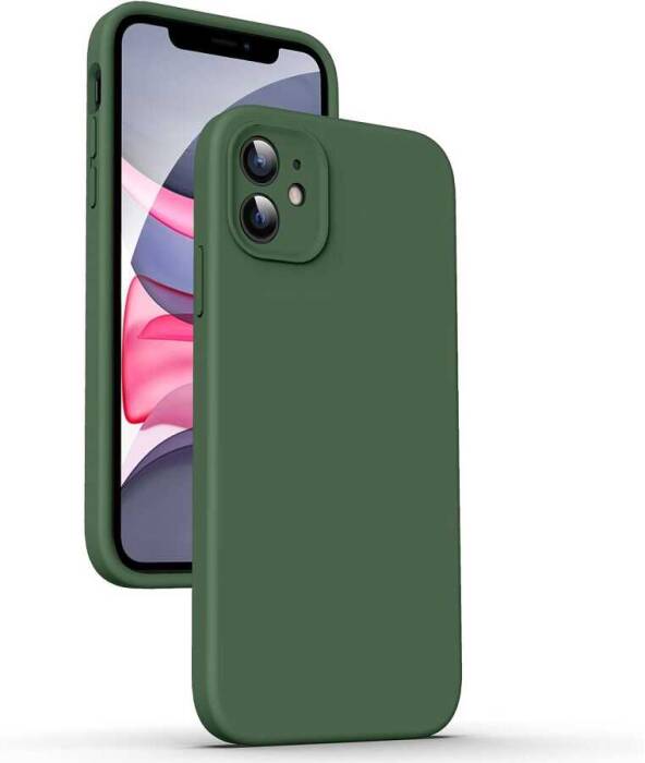 Apple iPhone 11 Kamera Korumalı Haki Lansman Kılıf - 1