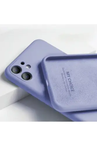 Apple iPhone 11 Kamera Korumalı Lila Lansman Kılıf 