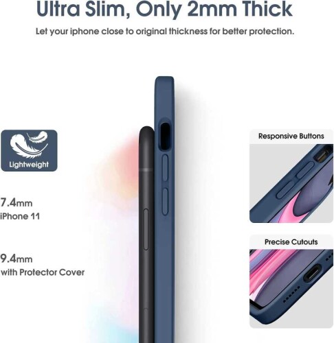 Apple iPhone 11 Kamera Korumalı Nardo Gri Lansman Kılıf - 3