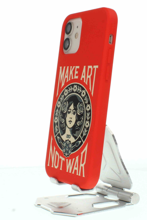 Apple iPhone 12 Kırmızı Baskılı Kılıf Make Art - 6