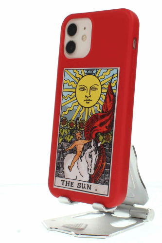 Apple iPhone 12 Kırmızı Baskılı Kılıf The Sun - 7