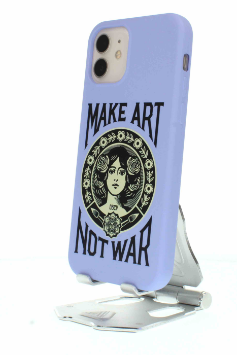 Apple iPhone 12 Lila Baskılı Kılıf Make Art - 7