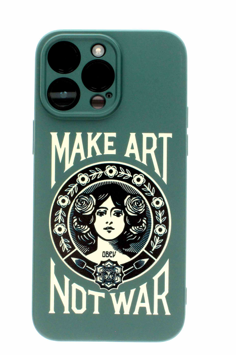 Apple iPhone 12 Pro Baskılı Yeşil Make Art - 2