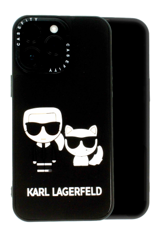 Apple iPhone 12 Pro Max Baskılı Kılıf Karl Lagerfeld Baskılı 