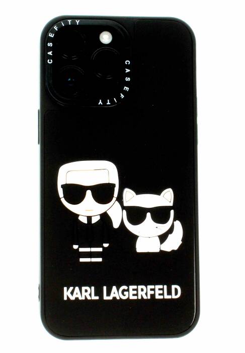 Apple iPhone 12 Pro Max Baskılı Kılıf Karl Lagerfeld Baskılı - 2