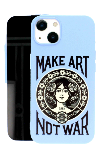 Apple iPhone 13 Lila Baskılı Kılıf Make Art 