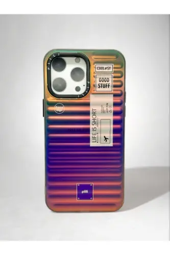 Apple iPhone 14 Pro Hologram Desenli Life Is Short Kılıf 