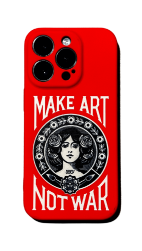 Apple iPhone 14 Pro Make Art Desenli Kırmızı Kılıf 