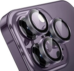 Apple iPhone 14 Pro Safir Lens Koruma Deep Purple - 1