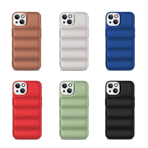 Apple iPhone 14 Puffer Case Siyah Telefon Kılıfı - 2