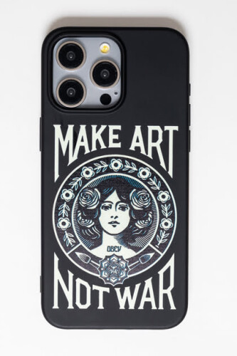 Apple iPhone 15 Pro Baskılı Make Art Siyah Kılıf 