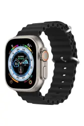 Apple Watch 3 Series (38mm) Ocean Loop Siyah Kordon 