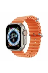 Apple Watch 3 Series (38mm) Ocean Loop Turuncu Kordon 