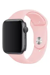 Apple Watch 3 Series (38mm) Pembe Spor Kordon - 1