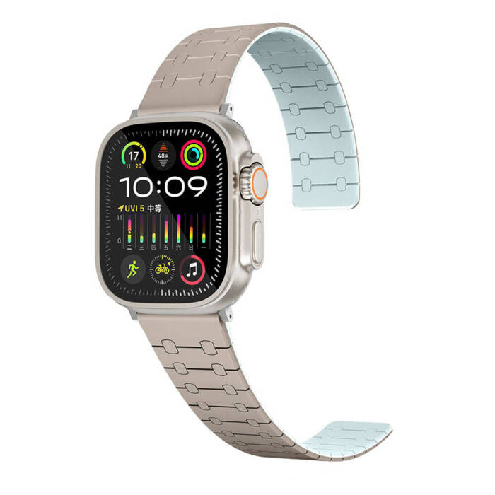 Apple Watch 38mm Zore KRD-111 Çizgili Desenli Silikon Kordon - 1