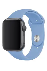 Apple Watch SE 1. ve 2.Nesil (40mm) Mavi Spor Kordon 