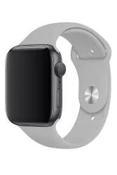 Apple Watch SE 1. ve 2.Nesil (44mm) Gri Spor Kordon - 1