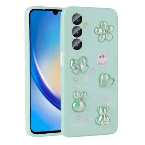 Galaxy A23 4G Kılıf Kabartma Figürlü Parlak Zore Toys Silikon Kapak - 2