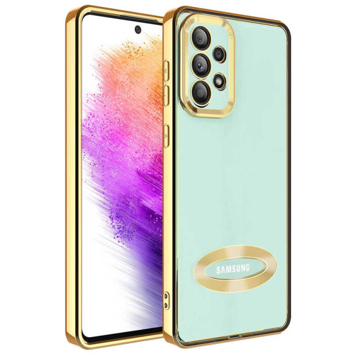 Galaxy A53 5G Kılıf Kamera Korumalı Logo Gösteren Zore Omega Kapak - 1