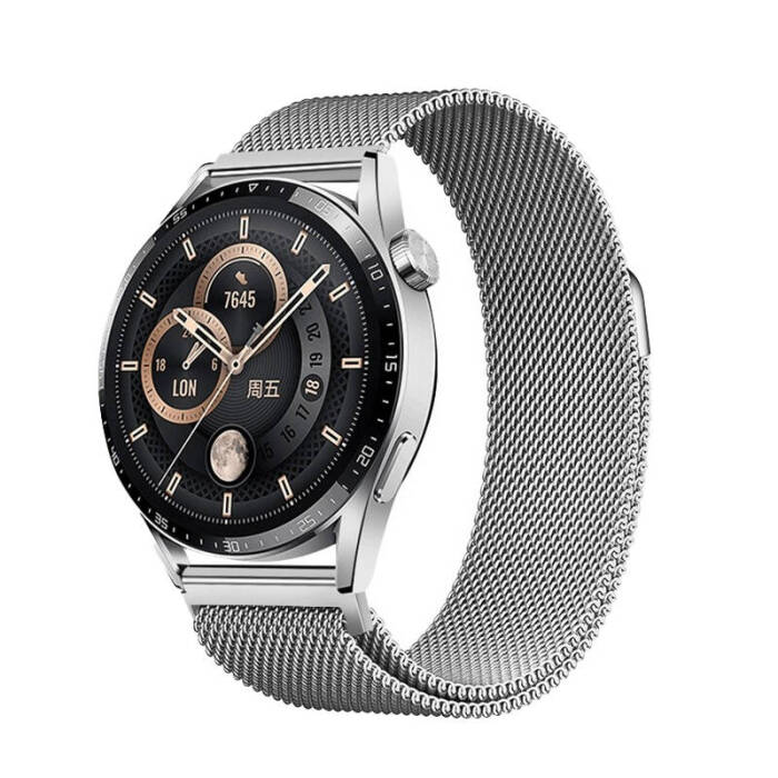 Galaxy Watch 42mm Zore Band-12 20mm Metal Hasır Kordon - 2