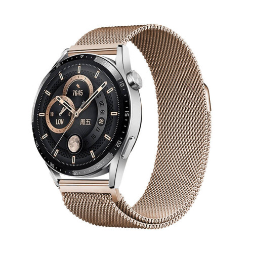 Galaxy Watch Active 2 40mm Zore Band-12 20mm Metal Hasır Kordon - 2