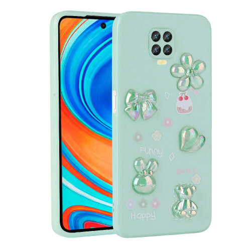 Xiaomi Redmi Note 9 Pro Kılıf Kabartma Figürlü Parlak Zore Toys Silikon Kapak - 2